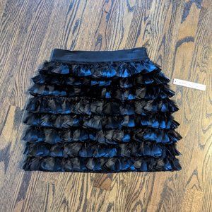 Robbi & Nikki Real Feather Skirt NWT S